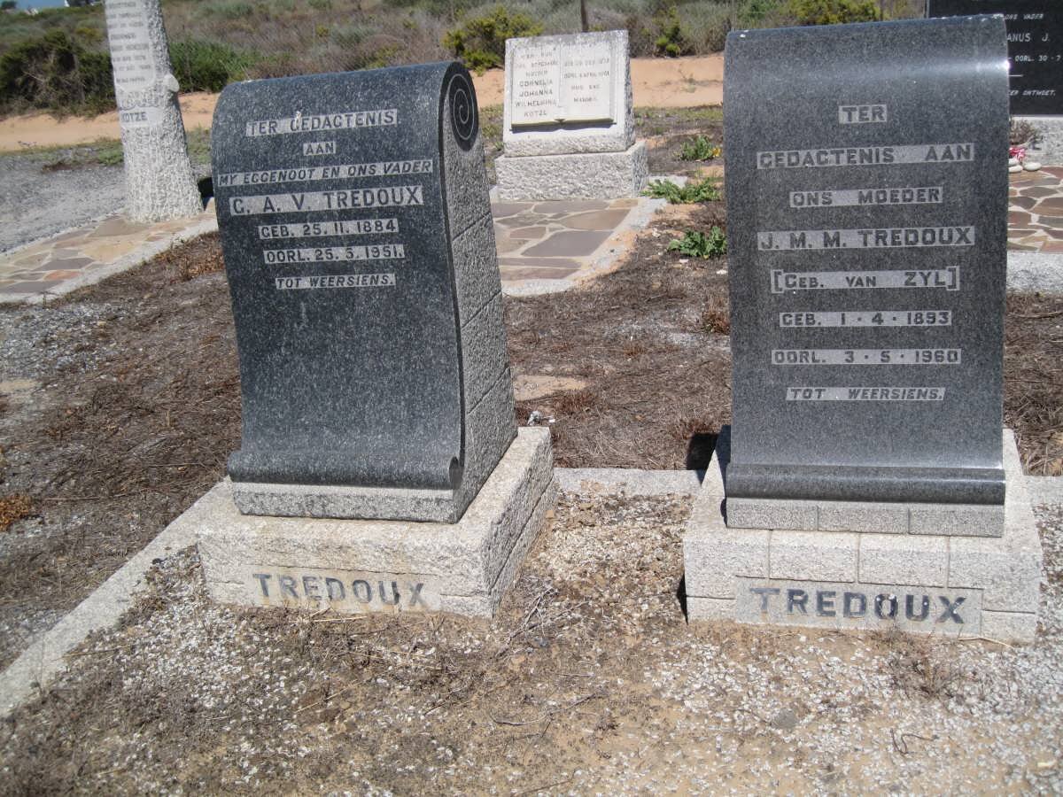 TREDOUX C.A.V. 1884-1951 &amp; J.M.M. VAN ZYL 1893-1960