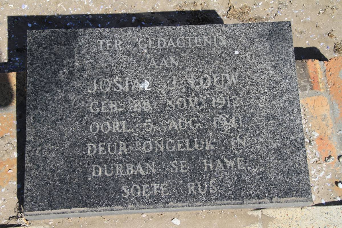 LOUW Josias J. 1912-1941