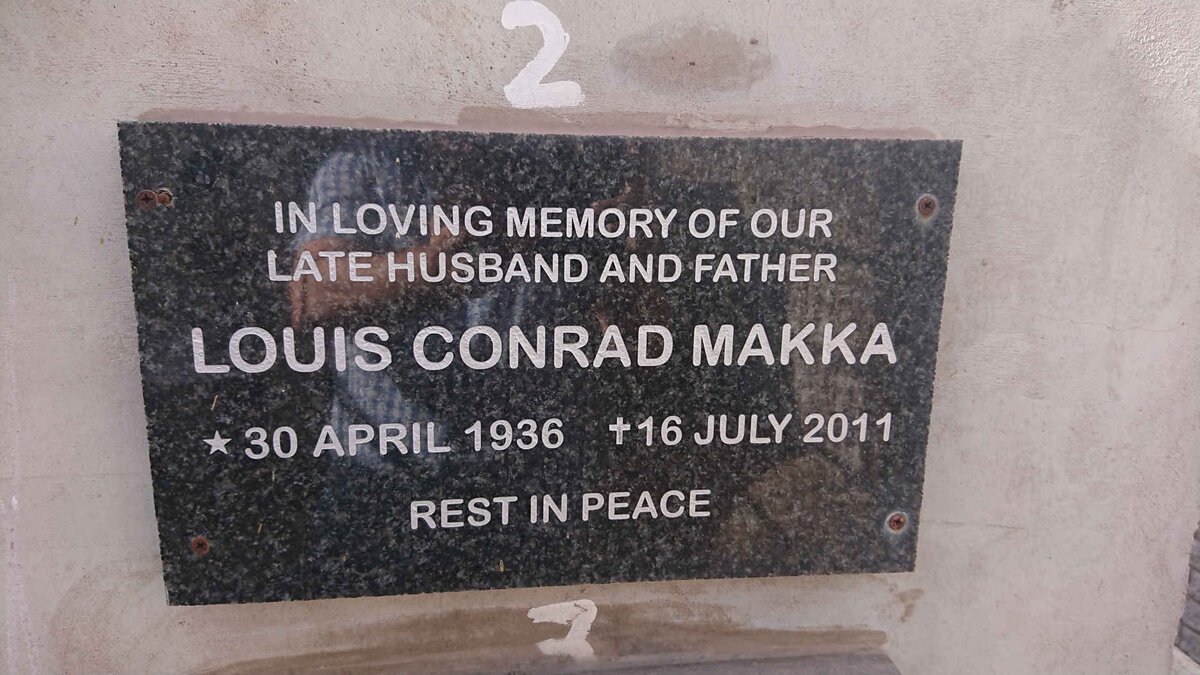 MAKKA Louis Conrad 1936-2011