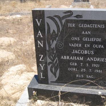 ZYL Jacobus Abraham Andries, van 1921-1981