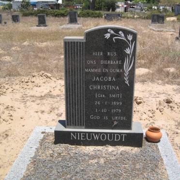 NIEUWOUDT Jacoba Christian nee SMIT 1899-1979