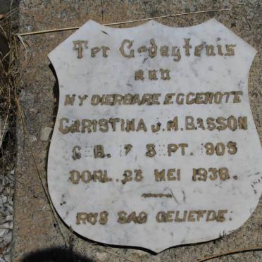 BASSON Christina J.M. 1905-1938