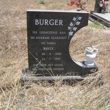 BURGER Bayly 1930-1983