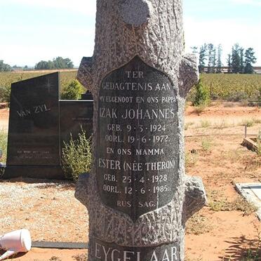 EYGELAAR Izak Johannes 1924-1972 &amp; Ester THERON 1928-1985