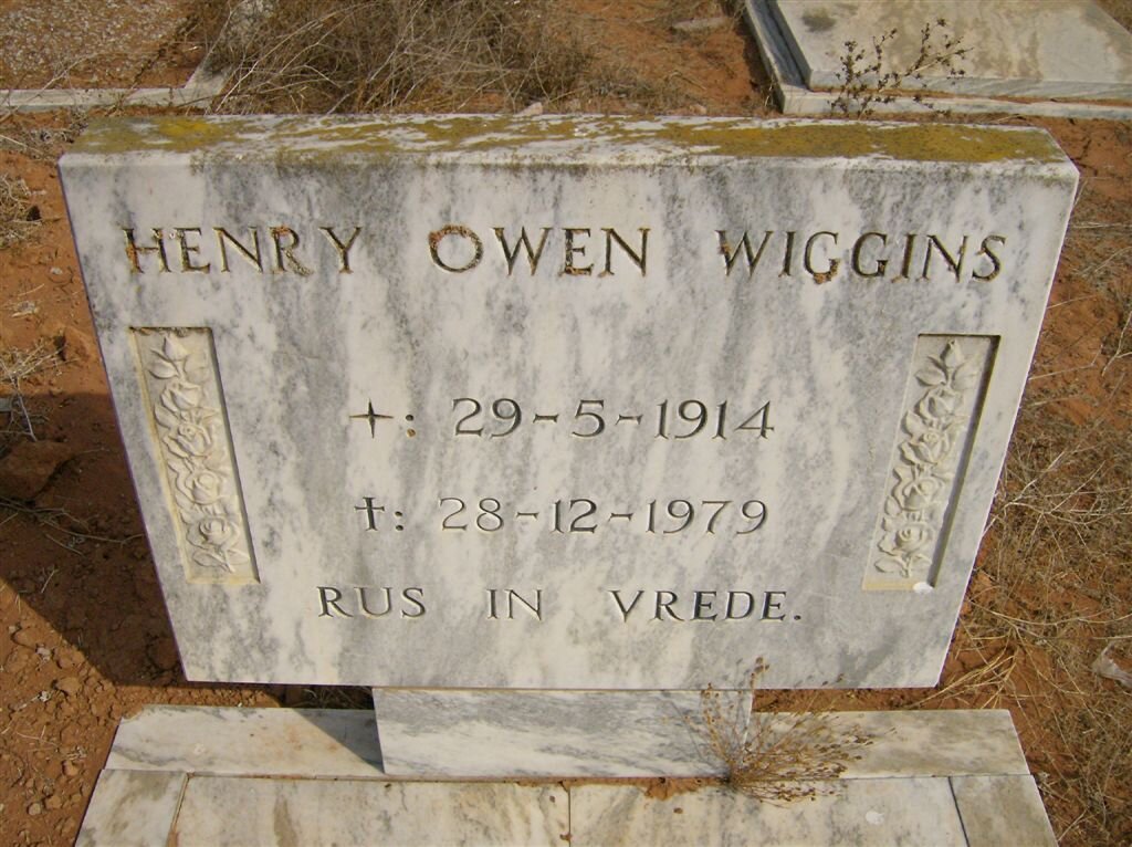 WIGGINS Henry Owen 1914-1979