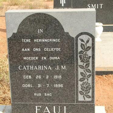 FAUL Catharina J.M. 1918-1996
