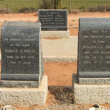 WIESE Tobias J. -1949 &amp; Susanna H. VON WILLIGH 1882-1968