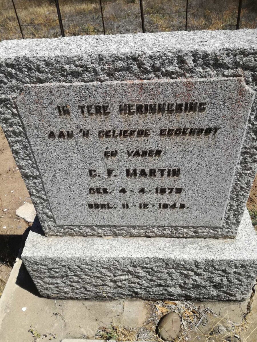 MARTIN C.F. 1879-1948