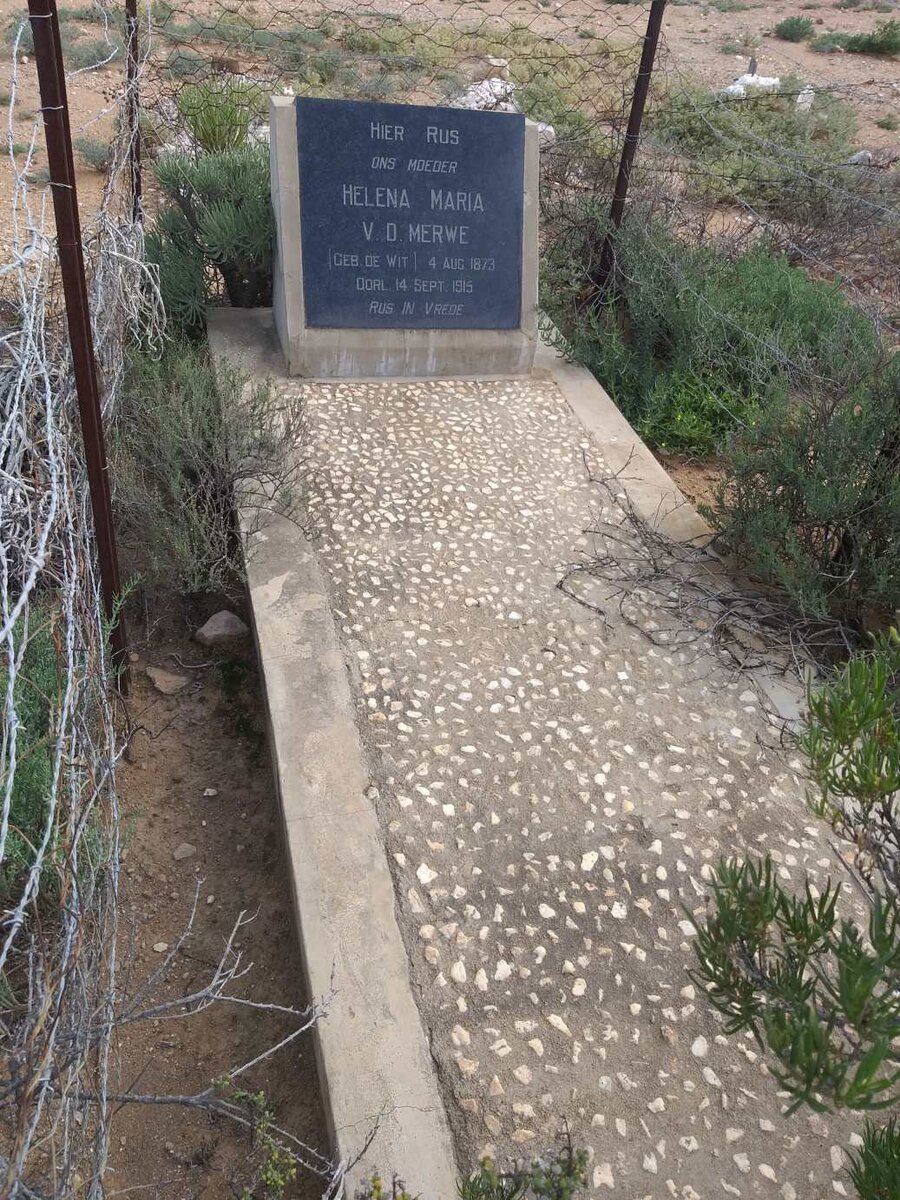 MERWE Helena Maria, v.d. nee DE WIT 1873-1915