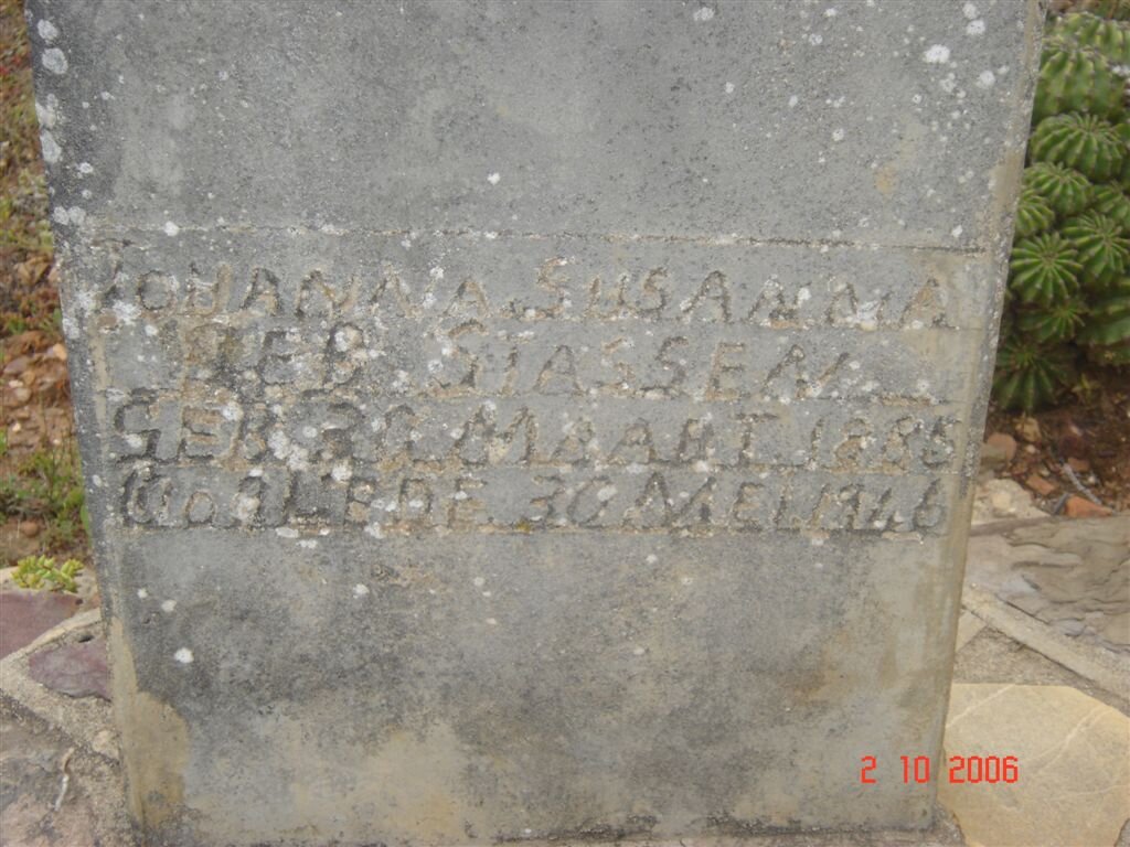 STASSEN Johanna Susana 1885-1946