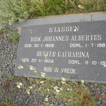 STASSEN Dirk Johannes Albertus 1905-1987 &amp; Hester Catharina 1904-1987