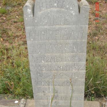 STASSEN Kalie Christiaan 1913-1937