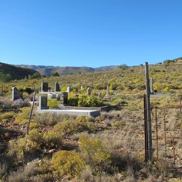 Western Cape, LADISMITH district, Anysberge, Wilgerivier 15_1, Sewefontein farm cemetery
