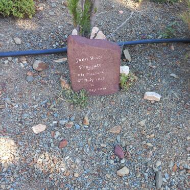 FROGGATT Joan Alice nee HAZZARD 1923-2014