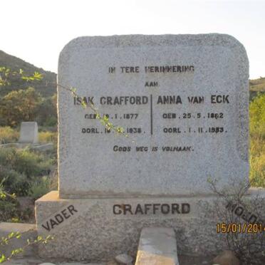 CRAFFORD Isak 1877-1938 &amp; Anna VAN ECK 1882-1953