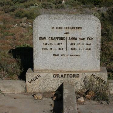 CRAFFORD Isak 1877-1938 &amp; Anna VAN ECK 1882-1953