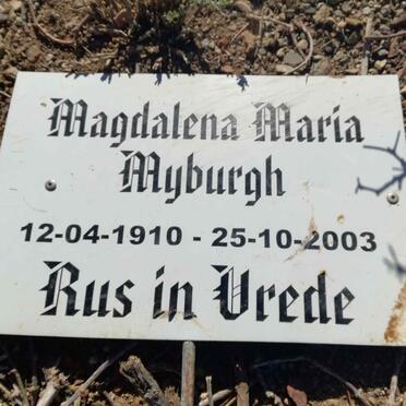 MYBURGH Magdalena Maria 1910-2003