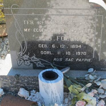 FOURIE P.J. 1894-1970