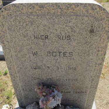 BOTES W. 1918-1970