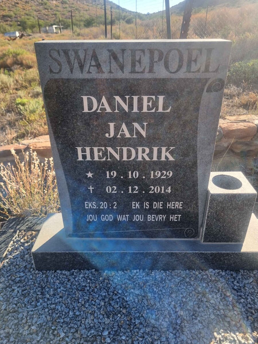 SWANEPOEL Daniel Jan Hendrik 1929-2014