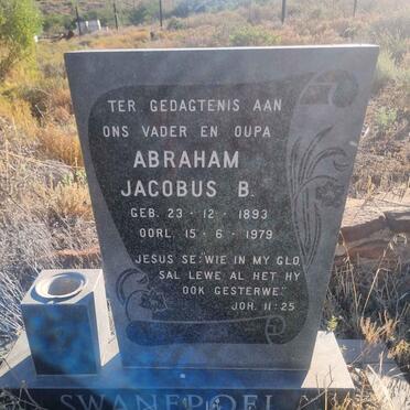 SWANEPOEL Abraham Jacobus B. 1893-1979