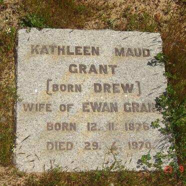GRANT Kathleen Maud nee DREW 1876-1970