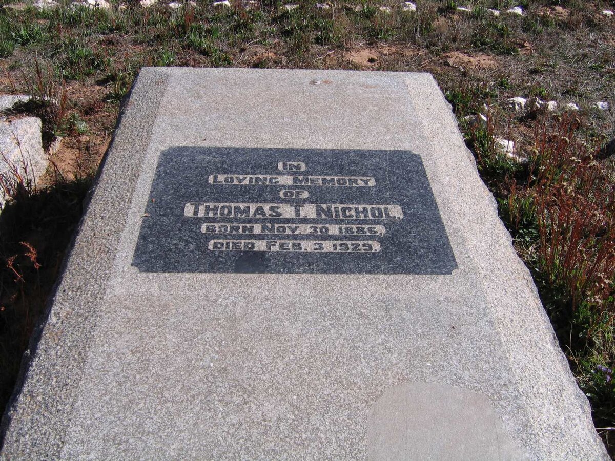 NICHOL Thomas T. 1886-1929