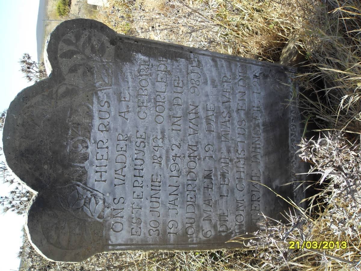 ESTERHUYSE A.E. 1843-1942