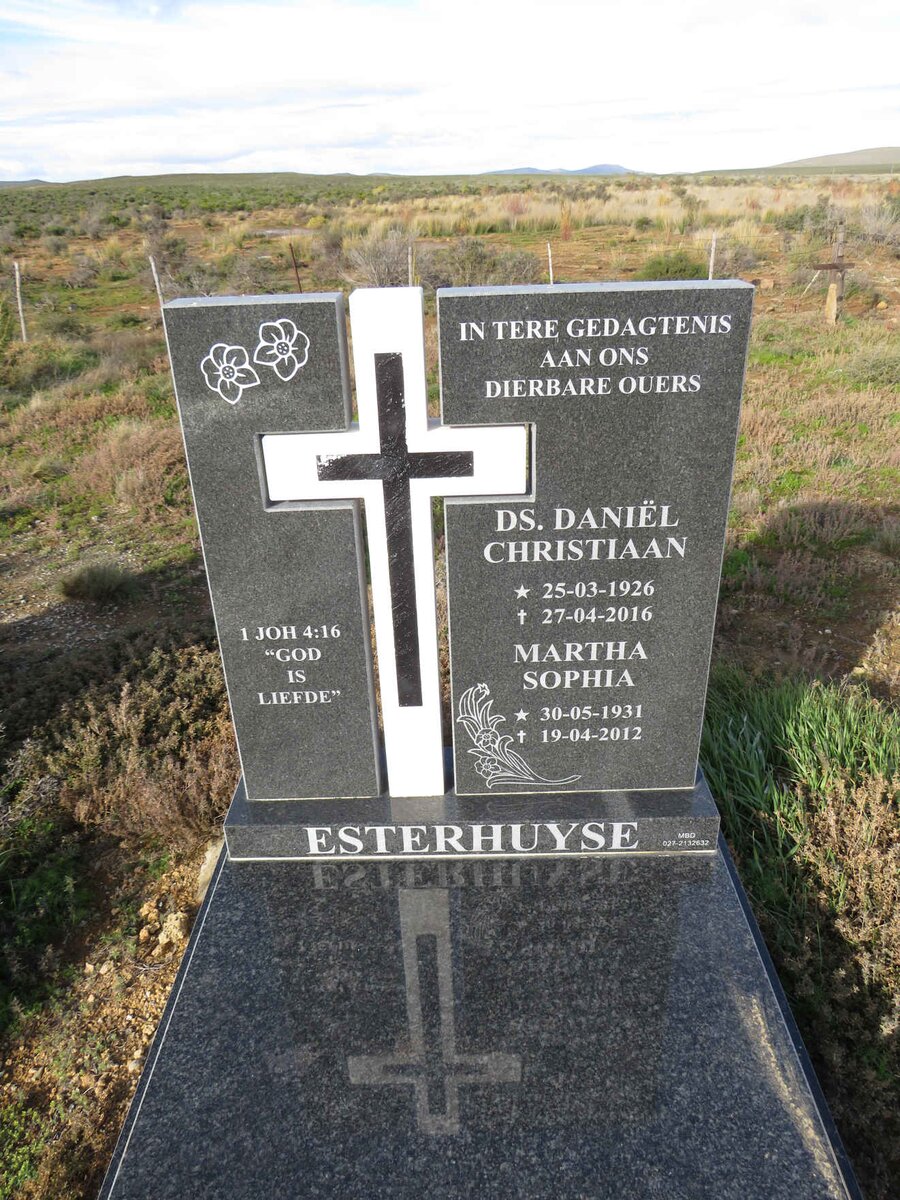 ESTERHUYSE Daniel Christiaan 1926-2016 &amp; Martha Sophia 1931-2012
