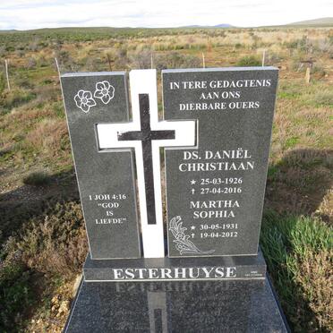 ESTERHUYSE Daniel Christiaan 1926-2016 &amp; Martha Sophia 1931-2012