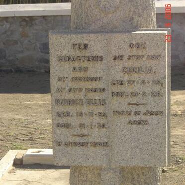 ELLIS Patrick 1889-1930, ELLIS Cecilia 1925-1925