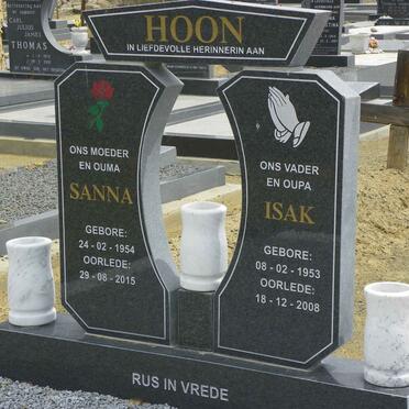 HOON Isak 1953-2008 &amp; Sanna 1954-2015