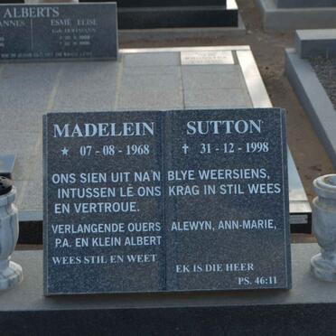SUTTON Madelein 1968-1998