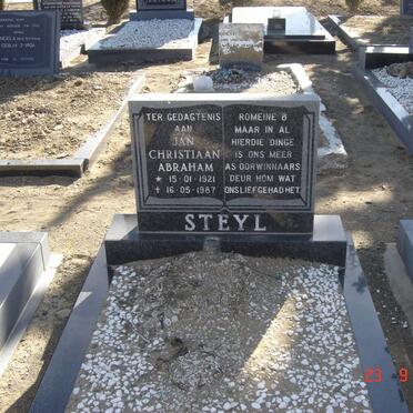 STEYL Jan Christiaan Abraham 1921-1987