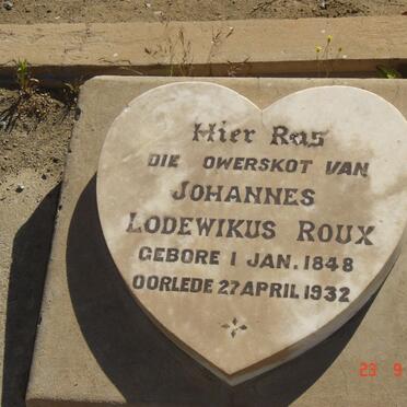 ROUX Johannes Lodewikus 1848-1932