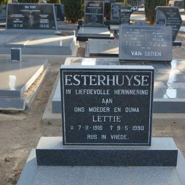 ESTERHUYSE Lettie 1916-1990