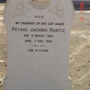 MARITZ Petrus Jacobus 1862-1925