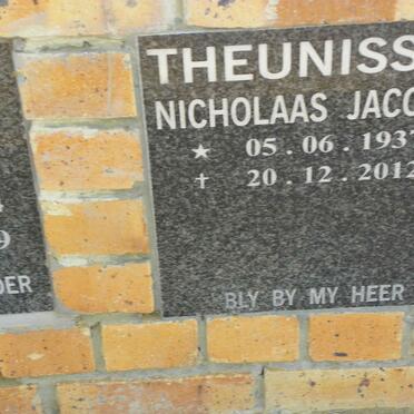 THEUNISSEN Nicholaas Jacobus 1937-2012