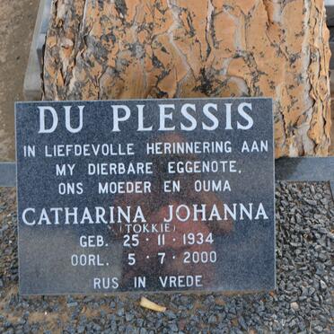 PLESSIS Catharina Johanna, du 1934-2000