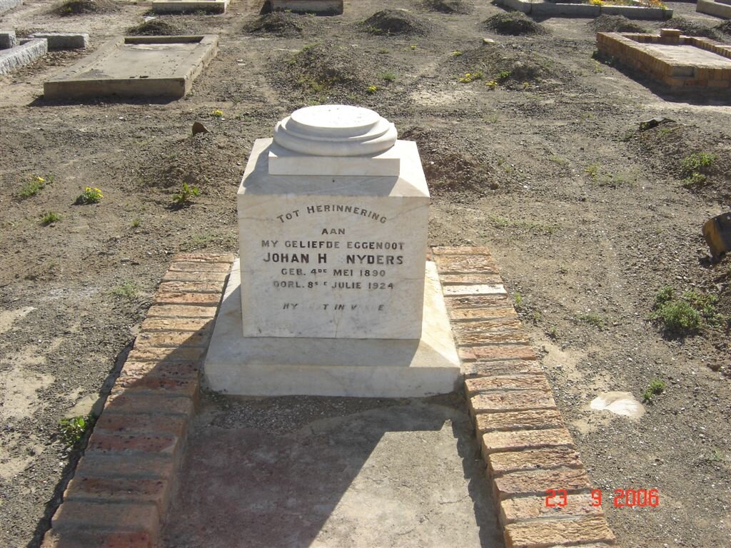 SNYDERS Johan H. 1890-1924