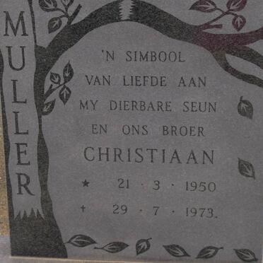 MULLER Christiaan 1950-1973