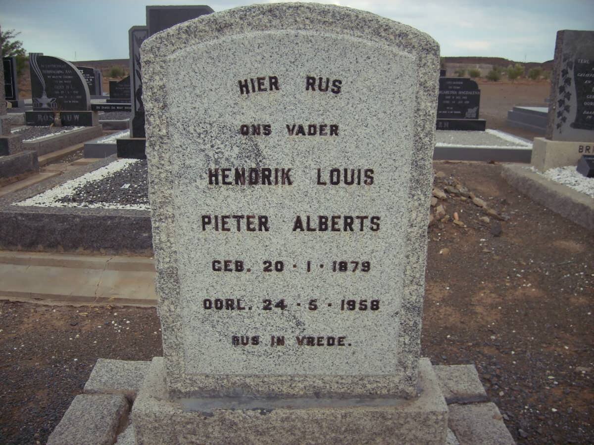 ALBERTS Hendrik Louis Pieter 1879-1958