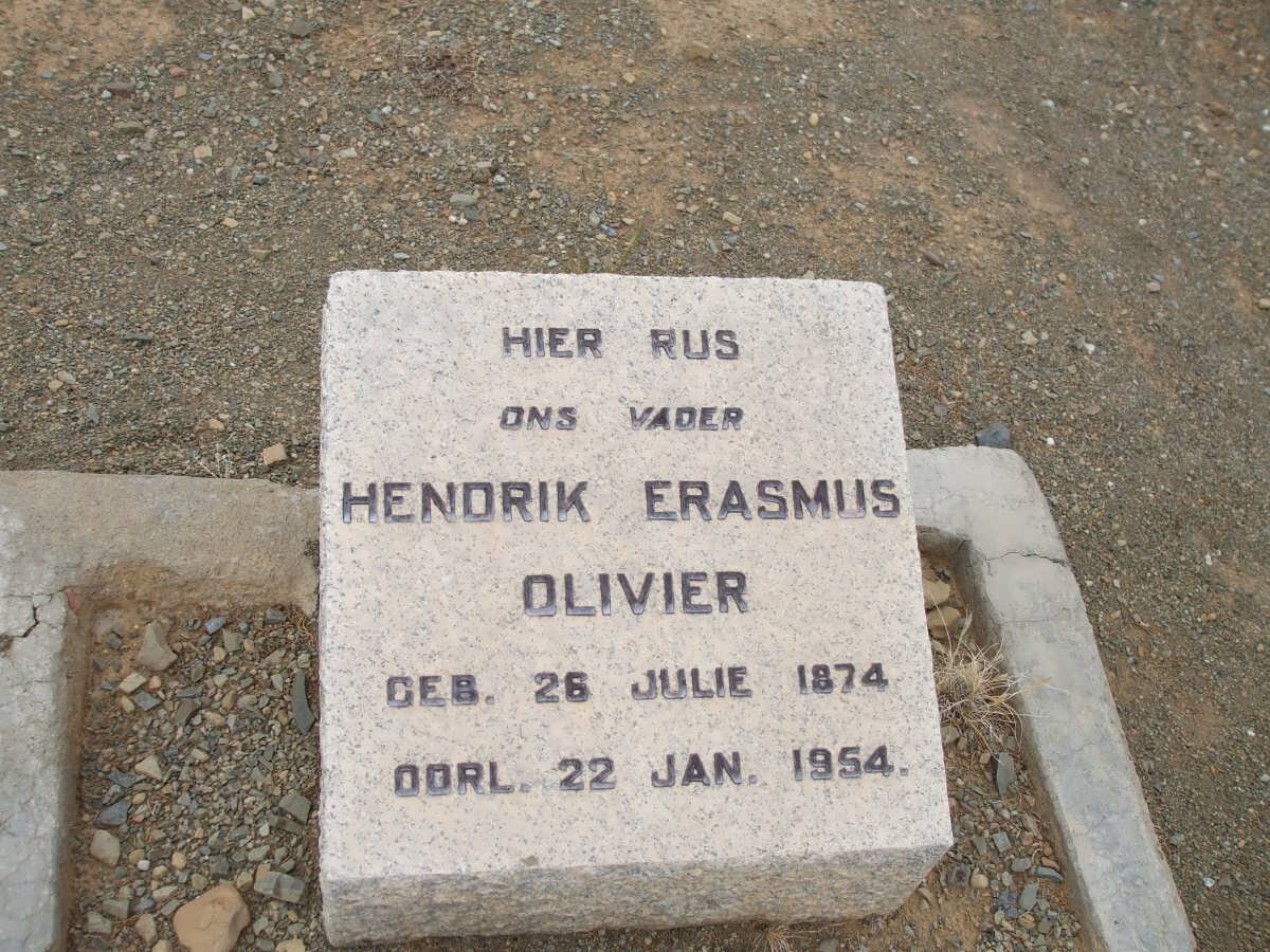 OLIVIER Hendrik Erasmus 1874-1954