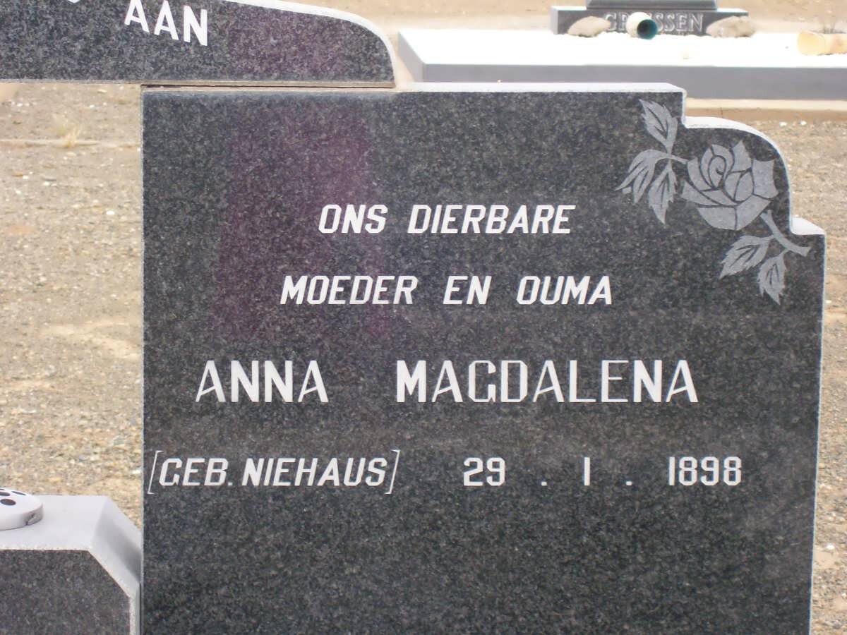 BOTES Anna Magdalena nee NIEHAUS 1898-