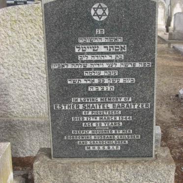 BARAITZER Esther Shaitel -1944