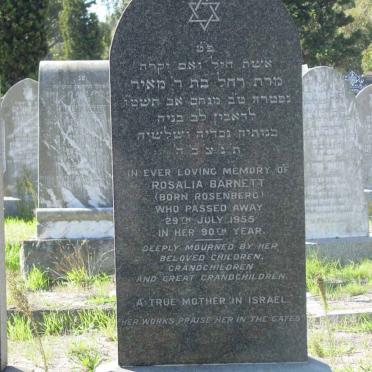 BARNETT Rosalia nee ROSENBERG -1955