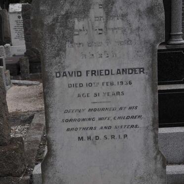 FRIEDLANDER David -1936