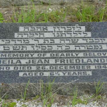 FRIEDLANDER Sheila Jean -1948