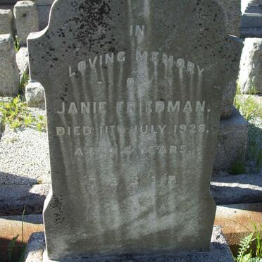 FRIEDMAN Janie  -1928 