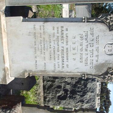 FRIEDMAN Barney  -1927 